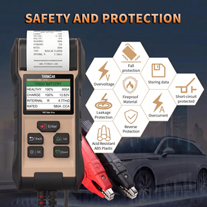 Probador de Baterías Automotrices THINKCAR TBT360PRO 12V 24V con Impresora Integrada, Analizador de CCA, SOH y SOC para Baterías <span class=keywords><strong>AGM</strong></span>, EFB, Plomo-Ácido y Litio - Product Image 5