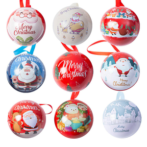 Adorno Navideño Creativo de Estilo Europeo Americano, Colgante de Bola de Hierro con Diseño de Elfo y Caja de Dulces para Decoración Navideña - Product Image 1