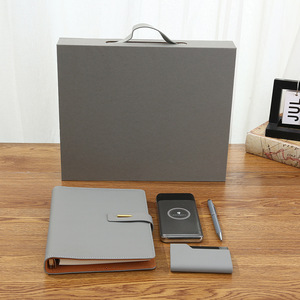 豪华促销商务定制皮革笔记本带盒和钢笔企业礼品套装批发办公室 - Product Image 3