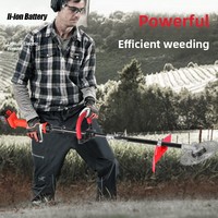 Tondeuse à gazon rétractable portable rechargeable 60 cm à longueur réglable pour ferme, jardin et usage domestique