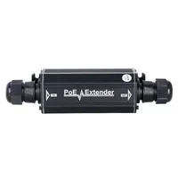 Boîtier extérieur en aluminium étanche IP66 PoE Gigabit 30W 1 entrée/1 sortie avec transmission Gigabit 10/100/1000M Full-Duplex sur 100m