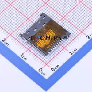 XKTF-1230-51 SD Card / Memory Card Connector SMD Connector Self-Return Type MicroSD Card (TF Card) Card Holder 1.75mm - Product Image 2