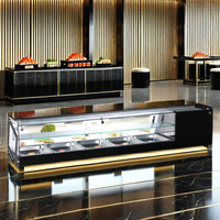 Vitrine réfrigérée de comptoir à 2 niveaux pour sushis