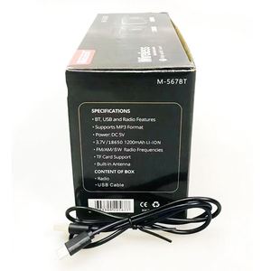 Nhà Máy Tại Cổ Giá Bán Buôn Xách Tay Bt Mp3 Âm Nhạc Máy Nghe Nhạc AM FM Sw Bóng Bán Dẫn USB Đài Phát Thanh Với Torch Ánh Sáng - Product Image 4