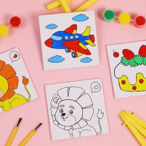 Jouet éducatif de dessin artistique DIY style dessin animé avec cadre pour peinture à l'huile, idéal pour les cadeaux d'anniversaire pour enfants, les récompenses de maternelle et les pinatas - Product Image 4