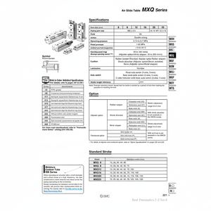 SMC Pneumatics Air Slide Table (Tabla de deslizamiento de aire) - Product Image 1