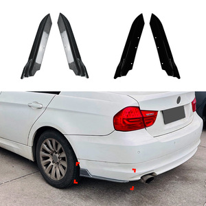 Bmw 3 Series E90 Rear Corner Protectors Carbon Fiber Texture Abs Adhesive Weather Shields For 2005 2012 - Product Image 1