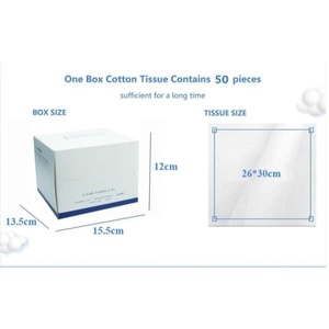 100% Viscose Eco-Friendly <b>Biodegradable</b> Quick Drying Non-Lint Non-Fluff Disposable Face Towel Soft on Skin OEM Customizable - Product Image 2