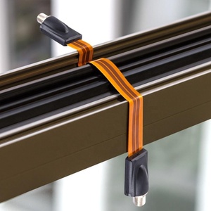 Câble <span class=keywords><strong>Ethernet</strong></span> ultra fin Cat5 Cat6 en ruban, câble mural traversant FPC RJ45 femelle à montage sur panneau - Product Image 6