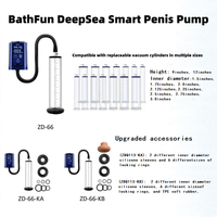 Pompe de massage du pénis intelligente pour hommes, mode automatique/manuel à pression d'air, étanche IPX8, BathFun DeepSea, pour le massage du pénis des hommes