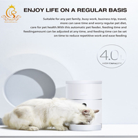Distributeur intelligent haute capacité EUR VET pour chats et chiens, fonctionnement à une touche, évite les blocages de nourriture, caméra intégrée robuste