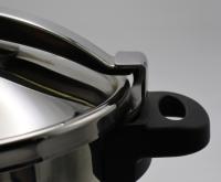 Casseroles de cuisine écologiques en acier inoxydable 304, autocuiseurs à haute pression à commande manuelle, capacité 4L-8L, couvercle à clip, gaz et induction
