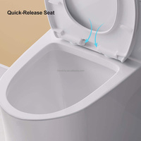 Articles sanitaires blancs pour maison d'hôtel moderne, siphon lavabo wc salle de bain commode cuvette de toilette