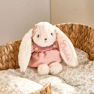 Uionen Lapin en peluche personnalisé avec nœud en fil, décoration de maison, cadeau de Pâques, d'anniversaire ou de baby shower pour enfants et filles - Product Image 6
