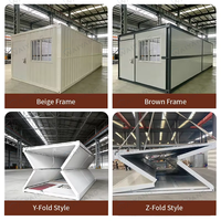 Maison préfabriquée à construction rapide petit minuscule conteneur bureau à domicile modulaire 20 pieds 40 pieds maison en conteneur pliable prête à vivre