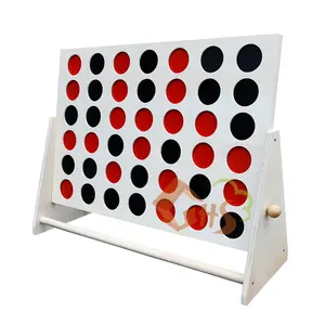 Crianças educacional madeira jumbo 4 conectar jogo, conjunto 4 para marcar premium quatro em uma barra de brinquedo