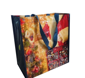 ถุงช้อปปิ้งผ้า Non Woven พิมพ์โลโก้ตามสั่ง เป็นมิตรกับสิ่งแวดล้อม ใช้ซ้ำได้ น้ำหนักเบา สำหรับร้านค้าปลีก - Product Image 1