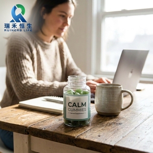 Gomitas RH Calm con L-Teanina, Extractos de Manzanilla y <span class=keywords><strong>Passiflora</strong></span>, Apoyo Natural para la Calma en Adultos, 60 Gomitas, Certificación HACCP - Product Image 3