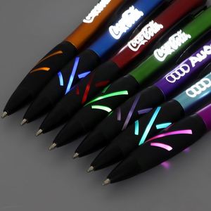 Multifunction Sports Plastic <b>Ball</b> Pen 1.0mm Black <b>LED</b> Light Novelty for for Promotional Business Gifts - Product Image 4