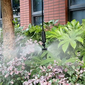 Kit de nebulización para invernadero de jardín, <span class=keywords><strong>4</strong></span> salidas, boquilla de atomización cruzada con conector antigoteo y manguera de <span class=keywords><strong>4</strong></span>/7mm - Product Image 5