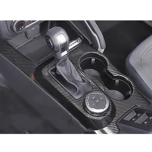 Accesorios de Interior de coche para Ford Bronco 2021 2022 2023 2024 panel de engranaje de fibra de carbono deportivo cubierta del volante manija de la puerta tazón