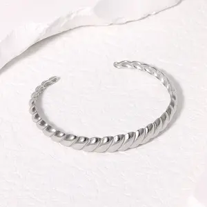 Tốt bán cảm hứng linh hoạt Nylon Clasp hải lý thép không gỉ Twist rope vòng đeo tay