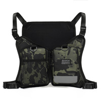 Tas Dada Lari Malam PLAYMAX Fashion Unisex Outdoor Grosir, Baru, Semua Musim, Warna Solid, Reflektif, Dapat Dilepas, Portabel