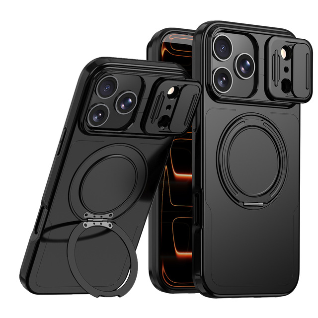 New Arrivals Heavy-duty Rugged Magnetic Stand Phone Case for iPhone 18 Pro Max 17 Air 16 15 14 Pro Max Plus Slide Camera Protect