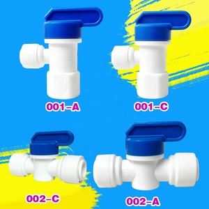 วาล์วบอลมือหมุน PVC คุณภาพสูง Aonie ขนาด 1/2 นิ้ว สีเทา-ขาว เกรดอาหาร สำหรับใช้งานเชิงพาณิชย์ ระบบกรองน้ำ RO ข้อต่อพลาสติก - Product Image 4