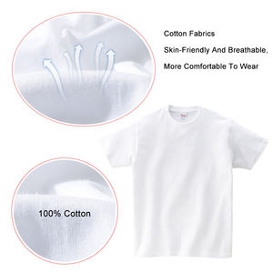 <span class=keywords><strong>Camiseta</strong></span> de algodón AI-MICH para niños, ropa de manga corta personalizada con logotipo en blanco, de verano - Product Image 2