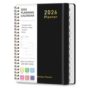 High-end Spiral Bound Promotional Week/Calendar Book Planner Paper Cover 120 Pages for Office Use Factory-Customized Logo