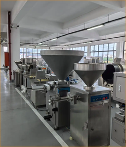 เครื่องอัดไส้กรอกกิโลกรัม/ชั่วโมง100อัตโนมัติเครื่องอัดไส้กรอกสแตนเลส380V สำหรับ <span class=keywords><strong>kielbasa</strong></span> โปแลนด์และการผลิตไส้กรอก - Product Image 1