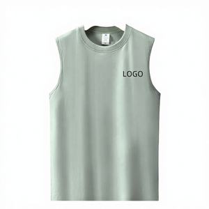 Chaleco Deportivo de Verano 2026 para Hombre, Talla Grande, 220 g/m², 100% Algodón, Transpirable, de Secado Rápido, Tejido, para Gimnasio y Entrenamiento - Product Image 2