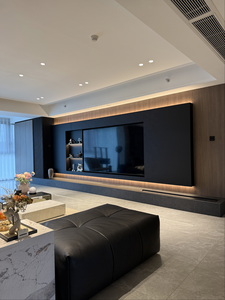 Salón Minimalista Moderno: Mueble para <span class=keywords><strong>TV</strong></span> de Pared Completa con Almacenamiento Ecológico de Gran Capacidad. - Product Image 2