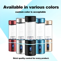 Bouteille d'eau riche en hydrogène haute capacité 400 ml à double compartiment pour le camping, le sport, le bureau, sans BPA ni BPS, en Tritan, 4500 mAh, personnalisable