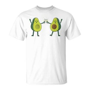 T-shirt Toasting Avocado per la vigilia di Capodanno, per adulti, unisex, bianca, 100% cotone - Product Image 1