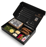 Boîte de traiteur BBQ de luxe avec logo personnalisé, boîte de préparation de repas multi-compartiments de qualité supérieure pour la livraison en restaurant
