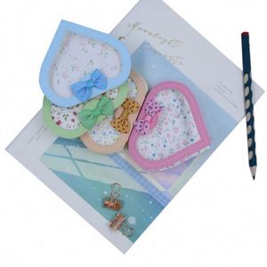Wholesale <b>Memo</b> <b>Pad</b> Heart Shape Stationery Notebook Colorful Cute Popular School Supplies Kawaii Notepad - Product Image 4