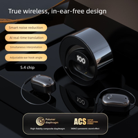 Earbud Nirkabel Mikrofon Chipset JL Indikator LED HD HiFi ANC Kontrol Sentuh Pengait Telinga Headset Olahraga Tahan Air IPX-64
