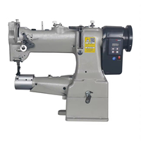 Machine à coudre cylindrique pour mocassins avec table, unité complète de couture industrielle pour chaussures