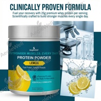 Protéine de lactosérum en poudre à formule scientifique, saveur citron, marque privée OEM, facile à dissoudre, complément protéiné pour la récupération sportive
