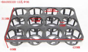 12 plateaux ronds de pots de pépinière de cellules Pots de semis durables robustes plateaux de transport de <span class=keywords><strong>navette</strong></span>-plateau mobile de pot de fleurs pour pots - Product Image 2