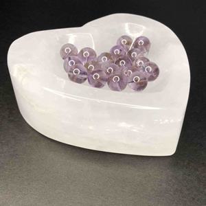 <span class=keywords><strong>Bol</strong></span> en forme <span class=keywords><strong>de</strong></span> cœur à Quartz sculpté à la main, pierre naturelle, en <span class=keywords><strong>cristal</strong></span>, pour le nettoyage, le chargement, la décoration, cadeau, 3,54 pouces - Product Image 5