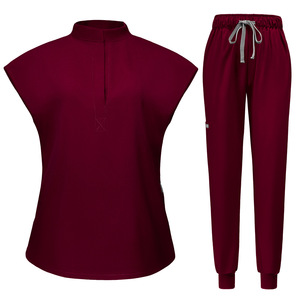 Tenues médicales unisexes à manches courtes élastiques pour hôpital, salon de beauté, bloc opératoire – Marque Jinteng – En stock - Product Image 4