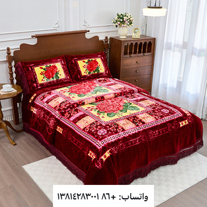 Manta de Raschel Lujosa para <span class=keywords><strong>Invierno</strong></span>, Tamaño King, Jacquard Tejido, <span class=keywords><strong>Cubrecama</strong></span> Cálido y Elegante para Dormitorio - Product Image 1