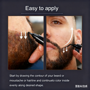 Lápiz para Barba para Hombre, Resistente al Agua, para Uso Diario en Barba y Cabello, Lápiz Rellenador de Barba de Alta Calidad - Product Image 3