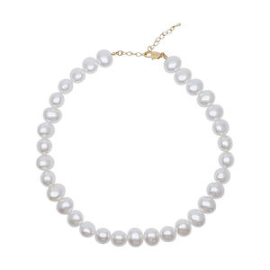 Collar de Perlas Grandes Ovaladas de Diseño Coreano de Lujo, Elegante Cadena Retro para la Clavícula, para Celebridades de Internet - Product Image 1