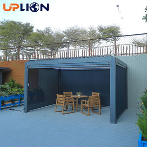 Pergola de jardin hexagonale Uplion en aluminium, résistante à la pluie, de qualité supérieure, avec auvent et gazebo - Product Image 2