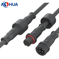 AHUA M12 LED Lighting connecteur de câble moulé étanche à 2 broches