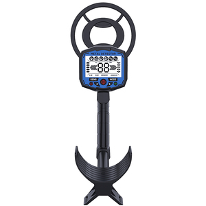 Détecteur de métaux noir et bleu en plastique ABS, 8 pouces, haute sensibilité, multifréquence, pour adultes, étanche, pour la plage et la chasse, avec tige réglable - Product Image 6